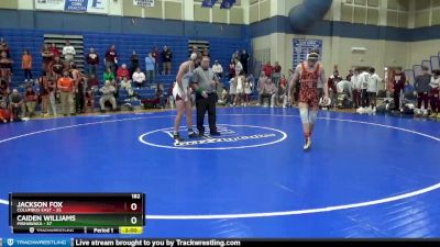 182 lbs Placement Matches (8 Team) - Jackson Fox, Columbus East vs Caiden Williams, Mishawaka