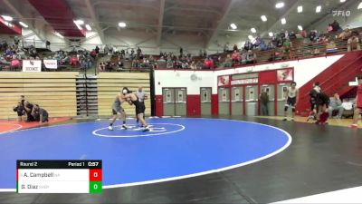 154-161 lbs Round 2 - Andrew Campbell, New Albany vs Gian Diaz, Shelbyville