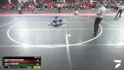 72 lbs Quarterfinal - Malik Sheard, LAW vs Dale Montemurro, BAM