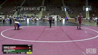 5A 144 lbs Cons. Round 3 - Harley Gosdin, Valley High School vs Kole Baldwin, Beauregard HS