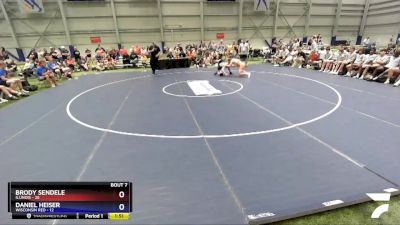 145 lbs Round 2 (8 Team) - Brody Sendele, Illinois vs Daniel Heiser, Wisconsin Red