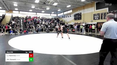 220 lbs Semifinal - Jhonnyel Ramirez, Danbury vs Mike Gianetti, Trumbull