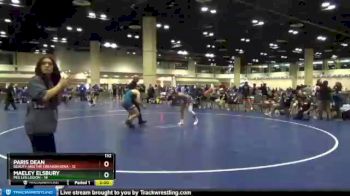 132 lbs Placement (16 Team) - Maeley Elsbury, Peg Leg Legion vs Paris Dean, Beauty And The Creason Iowa