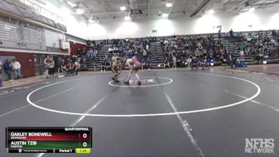 170 lbs Quarterfinal - Oakley Bonewell, Okanogan vs Austin Tzib, Mabton