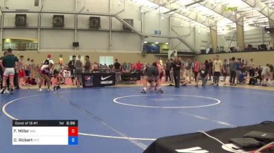 125 kg Consi Of 16 #1 - Fletcher Miller, Indiana University vs Cole Rickert, Pittsburgh