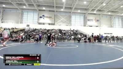 87 lbs Cons. Round 3 - Jordan Hill, Wantagh Wrestling Club vs Drew DellaPenta, Eden Wrestling Club