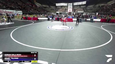 77 lbs Champ. Round 1 - Adrian Dela Rosa, Titan Mercury Wrestling Club (TMWC) vs Henry Tillman, California