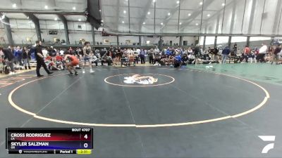 157 lbs Cons. Round 5 - Cross Rodriguez, CA vs Skyler Salzman, OR