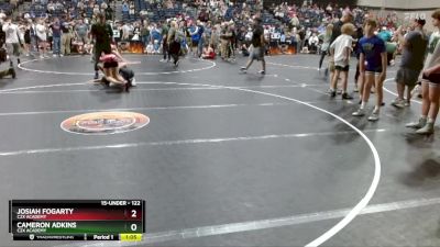 122 lbs Semifinal - Josiah Fogarty, C2X Academy vs Cameron Adkins, C2X Academy