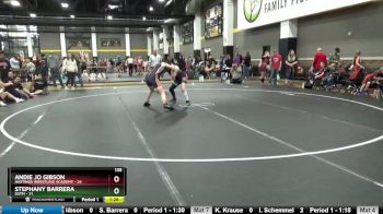 135 lbs Round 1 (4 Team) - Andie Jo Gibson, Hastings Wrestling Academy vs Stephany Barrera, SOTM