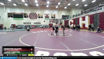 200 lbs Quarterfinal - Johnathon Salgado, East Valley Middle School vs Landon Albritton, Kuna Middle School