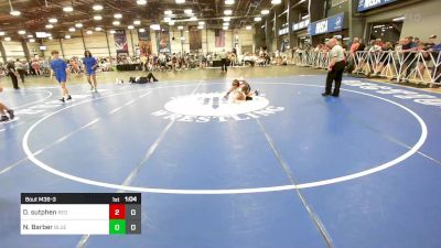 106 lbs Rr Rnd 3 - Derek Sutphen, Red Devil Wrestling Club vs Nick Barber, Blue Wave