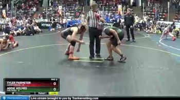129 lbs Round 2 (4 Team) - Tyler Parmeter, Cedar Springs vs Addie Holmes, Pine River