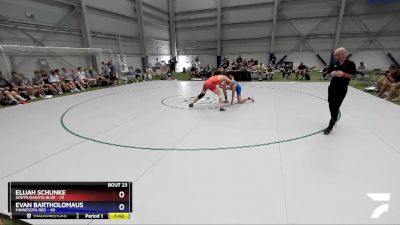 160 lbs Semis & 3rd Wb (16 Team) - Elijah Schunke, South Dakota Blue vs Evan Bartholomaus, Minnesota Red