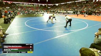 D1-132 lbs Cons. Semi - Quintin Wolbert, Oconomowoc vs Preston Kratochvill, Holmen