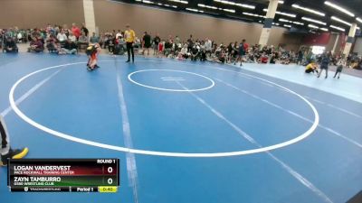 54-54 lbs Round 1 - Zayn Tamburro, G580 Wrestling Club vs Logan Vandervest, Pace Rockwall Training Center