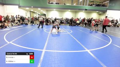 65 lbs Consi Of 16 #2 - Braxton Irvine, IA vs Kaden Gibbs, OH