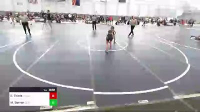 62 lbs 2nd Place - Evan Thiele, Coachella Valley WC vs Madden Barron, BlackCat WC