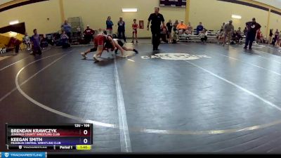 108 lbs Quarterfinal - Brendan Krawczyk, Jennings County Wrestling Club vs Keegan Smith, Franklin Central Wrestling Club