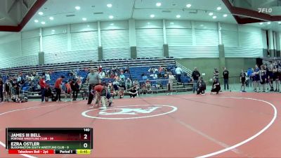 140 lbs Round 1 (6 Team) - James III Bell, Portage Wrestling Club vs Ezra Ostler, Bloomington South Wrestling Club