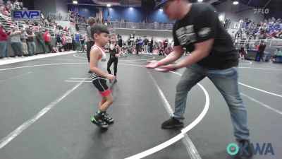 46 lbs Semifinal - Johnny Weisinger, Wyandotte Youth Wrestling vs Ky Kemble, Ponca City Wildcat Wrestling