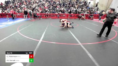 138 lbs Round Of 16 - Zachary Robinson, Holliston vs Nick Varvak, Sharon