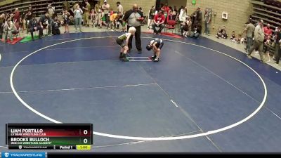 48 lbs Cons. Round 2 - Brooks Bulloch, Iron Co Wrestling Academy vs Liam Portillo, LV Bear Wrestling Club