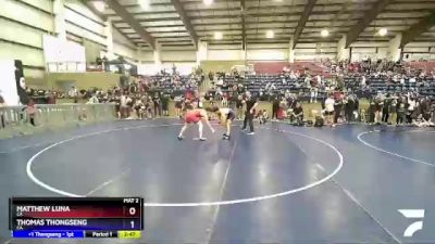 145 lbs Semifinal - Matthew Luna, CA vs Thomas Thongseng, CA