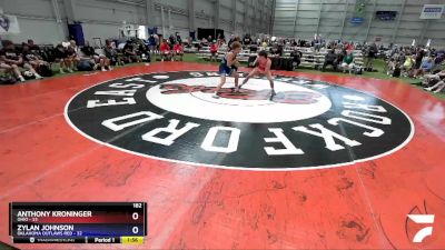 182 lbs Round 2 (8 Team) - Anthony Kroninger, Ohio vs Zylan Johnson, Oklahoma Outlaws Red