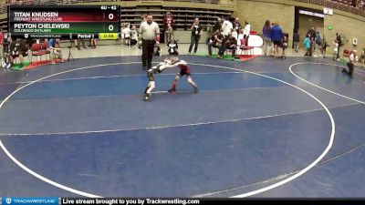 42 lbs 2nd Place Match - Titan Knudsen, Fremont Wrestling Club vs Peyton Chelewski, Colorado Outlaws