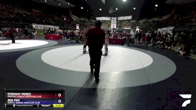 122 lbs Semifinal - Stefany Perez, Manteca Cobras Wrestling Club vs Iris Fan, NorCal Queens Wrestling Club