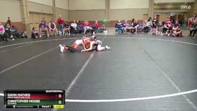 105 lbs Quarterfinal - Christopher Moore, Olympus vs Gavin Matheis, Miami Wrestling Club