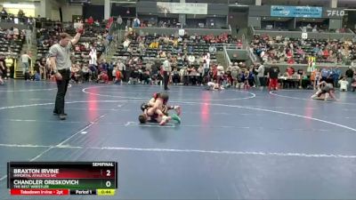 65 lbs Semifinal - Chandler Oreskovich, The Best Wrestler vs Braxton Irvine, Immortal Athletics WC