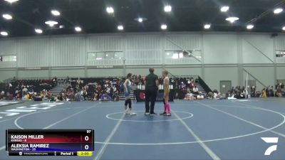 97 lbs Round 3 (8 Team) - Kaison Miller, Kansas vs Aleksia Ramirez, Washington