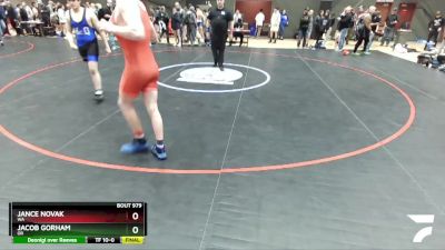 152 lbs Champ. Round 2 - Jance Novak, WA vs Jacob Gorham, OR