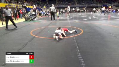 50 lbs Round Of 16 - Levi Spotts, West Shore vs Jace Strittmatter, Holy Name