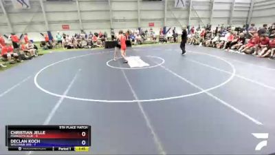 126 lbs Placement Matches (8 Team) - Christian Jelle, Minnesota Blue vs Declan Koch, Wisconsin Red