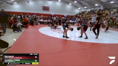 79-81 lbs Round 4 - D`Angelo Yanez, Fort Morgan WC vs Tim Haley, Platte Valley Jr. Wrestling