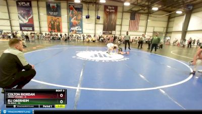 88 lbs Rd# 2 10:30am Friday - Eli Oberheim, PA Gold vs Colton Riordan, Crass Trained