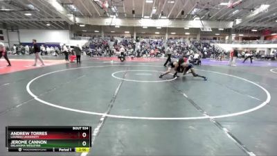 157 lbs Cons. Round 3 - Andrew Torres, Lourdes University vs Jerome Cannon, Oklahoma Wesleyan