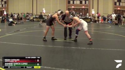 150 lbs Cons. Round 4 - Dominik Garcia-lopez, Unattached vs Noah Cataldo, Smitty`s Barn