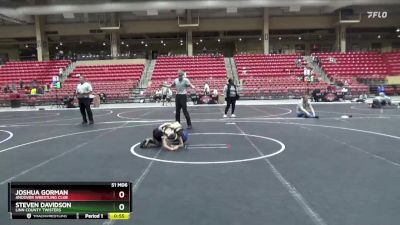 55 lbs 1st Place Match - Steven Davidson, Linn County Twisters vs Joshua Gorman, Andover Wrestling Club