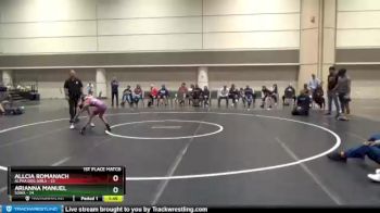 74 lbs Finals (2 Team) - Arianna Manuel, SOWA vs Allcia Romanach, Alpha Dog Girls