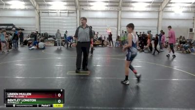 95 lbs Round 3 (4 Team) - Linden Mullen, Metro All Stars vs Bentley Longton, Mi Pitbulls