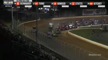 Leaders Wreck | 410 Sprints at Port Royal Speedway