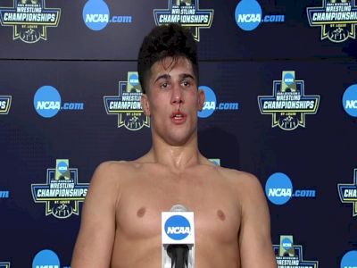 AJ Ferrari and John Smith after semifinal round at 2021 NCAA Championships