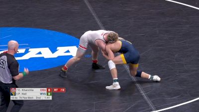 165 lb 7th, Carson Kharchla, Ohio State vs. Peyton Hall, West Virginia