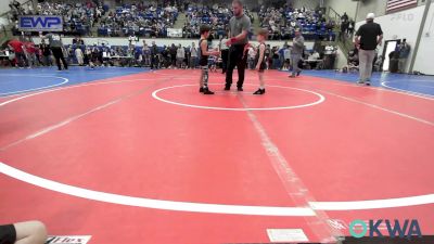 46 lbs Quarterfinal - Brady Cowett, Warner Eagles Youth Wrestling vs Lane Powell, Verdigris Youth Wrestling