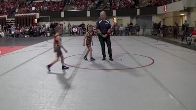 46 lbs Champ. Round 1 - Bowen Hackbarth, Bozeman Wrestling Club vs McCoy May, Helena Wrestling Club