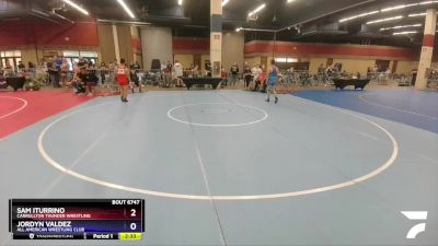 138 lbs Cons. Round 3 - Sam Iturrino, Carrollton Thunder Wrestling vs Jordyn Valdez, All American Wrestling Club